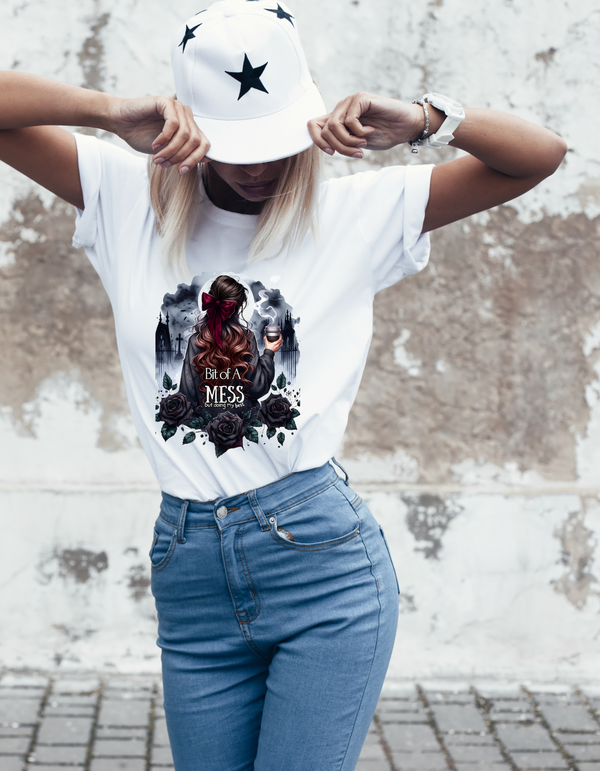 "Bit Of A Mess" SARCASTIC GIRL COLLECTION Women's T-shirt