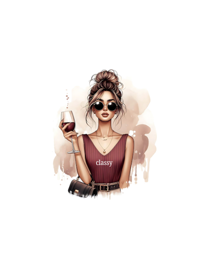 "Classy" Sarcastic Girl Women's/Girl's  T-shirt
