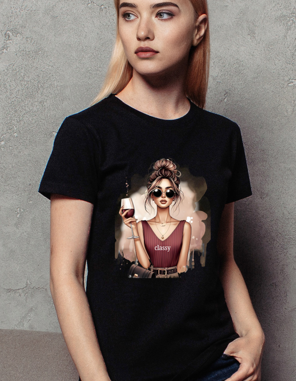 "Classy" Sarcastic Girl Women's/Girl's  T-shirt
