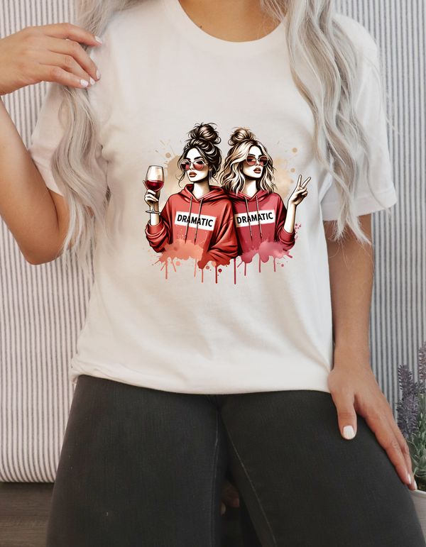 The"Dramatic Duo" SARCASTIC GIRL COLLECTION Women's/Girls T-shirt